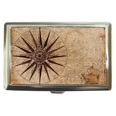 Vintage Compass Cigarette Money Case by WensdaiAmbrose