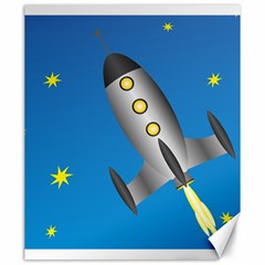 Rocket Spaceship Space Travel Nasa Canvas 20  X 24  by Wegoenart