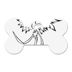 Phoenix Mythical Bird Animal Dog Tag Bone (Two Sides) Front