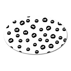 Totoro - Soot Sprites Pattern Oval Magnet