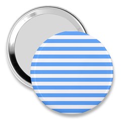 Blue Stripes 3  Handbag Mirrors by snowwhitegirl