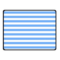 Blue Stripes Double Sided Fleece Blanket (small)  by snowwhitegirl