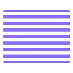 Lilac Purple Stripes Double Sided Flano Blanket (large)  by snowwhitegirl