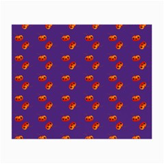 Kawaii Pumpkin Purple Small Glasses Cloth (2-side) by snowwhitegirl