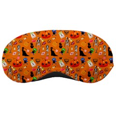 Halloween Treats Pattern Orange Sleeping Masks by snowwhitegirl