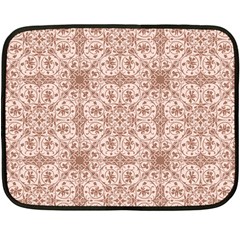 Ornamental Brown Double Sided Fleece Blanket (mini)  by snowwhitegirl