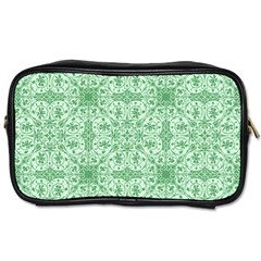 Ornamental Green Toiletries Bag (two Sides) by snowwhitegirl