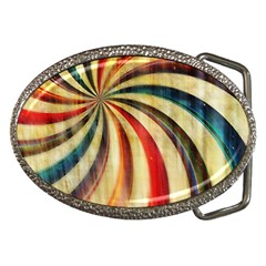 Abstract Rainbow Swirl Belt Buckles by snowwhitegirl