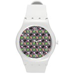 That s How I Roll - Grey - Round Plastic Sport Watch (M) Front