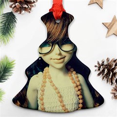 Red Braids Girl Old Christmas Tree Ornament (two Sides) by snowwhitegirl