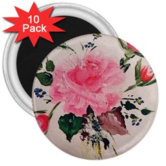 Margaret s Rose 3  Magnets (10 Pack)  by Riverwoman