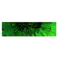 Fractal Rendering Background Green Satin Scarf (oblong) by Pakrebo