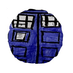 Tardis Painting Standard 15  Premium Round Cushions by Sudhe