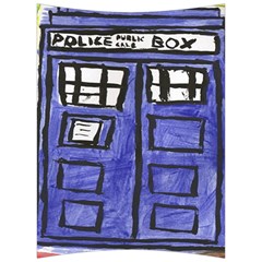 Tardis Painting Back Support Cushion by Sudhe