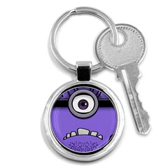 Evil Purple Key Chains (round)  by Sudhe