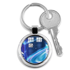 Tardis Space Key Chains (round)  by Sudhe