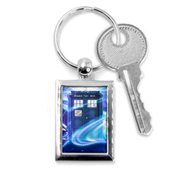 Tardis Space Key Chains (rectangle)  by Sudhe