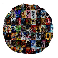 Comic Book Images Large 18  Premium Flano Round Cushions by Sudhe