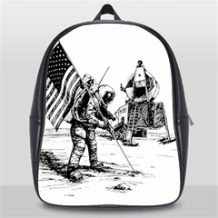 Apollo Moon Landing Nasa Usa School Bag (xl) by Sudhe