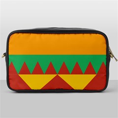 Burger Bread Food Cheese Vegetable Toiletries Bag (one Side) by Sudhe