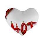 Hot Standard 16  Premium Heart Shape Cushions Front