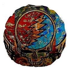 Grateful Dead Rock Band Large 18  Premium Round Cushions by Sudhe