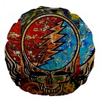 Grateful Dead Rock Band Large 18  Premium Round Cushions Front