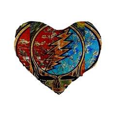 Grateful Dead Rock Band Standard 16  Premium Heart Shape Cushions by Sudhe