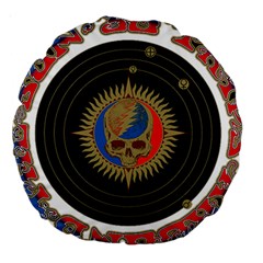 The Grateful Dead Large 18  Premium Round Cushions by Sudhe