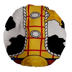 Woody Toy Story Large 18  Premium Round Cushions by Sudhe