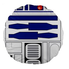 R2 Series Astromech Droid Large 18  Premium Round Cushions by Sudhe