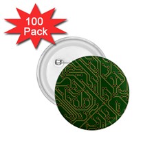 Circuit Board Electronics Draft 1 75  Buttons (100 Pack)  by Pakrebo