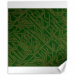 Circuit Board Electronics Draft Canvas 16  X 20  by Pakrebo