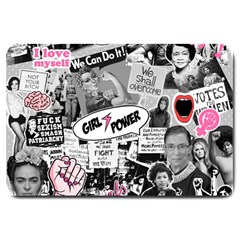 Feminism Collage  Large Doormat  by Valentinaart