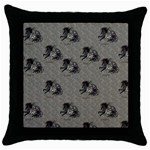 Awesome Steampunk Horse With Wings, Wonderful Pattern Throw Pillow Case (Black) Front