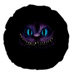 Cheshire Cat Animation Large 18  Premium Flano Round Cushions Front