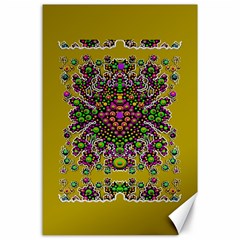 Ornate Dots And Decorative Colors Canvas 24  X 36  by pepitasart