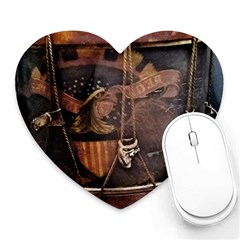 Grand Army Of The Republic Drum Heart Mousepads by Riverwoman