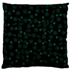 St Patricks Day Pattern Large Flano Cushion Case (two Sides) by Valentinaart