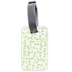 St Patricks Day Pattern Luggage Tags (two Sides) by Valentinaart