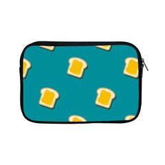 Toast With Cheese Funny Retro Pattern Turquoise Green Background Apple Ipad Mini Zipper Cases by genx