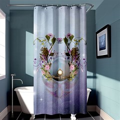 Easter Egg With Flowers Shower Curtain 36  X 72  (stall)  by FantasyWorld7