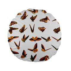 Butterfly Butterflies Insect Swarm Standard 15  Premium Round Cushions by Pakrebo