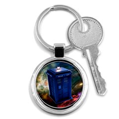 The Police Box Tardis Time Travel Device Used Doctor Who Key Chains (round)  by Sudhe