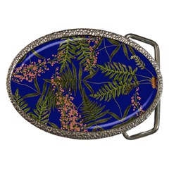 Fern Blue Belt Buckles by snowwhitegirl