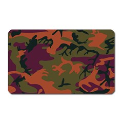 Camouflage Orange Magnet (rectangular) by snowwhitegirl