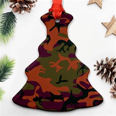 Camouflage Orange Ornament (christmas Tree)  by snowwhitegirl