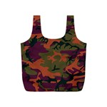 Camouflage Orange Full Print Recycle Bag (S) Front