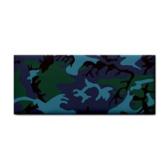 Camouflage Blue Hand Towel by snowwhitegirl