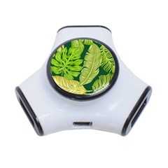 Tropical Green Leaves 3-port Usb Hub by snowwhitegirl